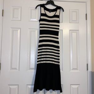 Ashley Stewart Black & White Long Dress